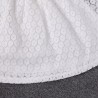 Robe fille dentelle Blanche avec ceinture 2 à 8 ans