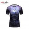 T-shirt Spiderman Hommes 3D Impression T-Shirts À Manches Courtes