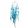 Lanitta/grand Attrape-rêve bleu, véritable plume, fabrication artisanale