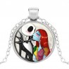 Caxybb Marque Cauchemar Avant Noël jack skellington Collier Pendentif Cristal De Noël Cadeaux collier pour enfants