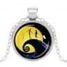 Caxybb Marque Cauchemar Avant Noël jack skellington Collier Pendentif Cristal De Noël Cadeaux collier pour enfants