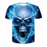 T-shirt 3D homme style Rock, tête de mort, hip hop, plusieurs models au choix