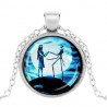 Caxybb Marque Cauchemar Avant Noël jack skellington Collier Pendentif Cristal De Noël Cadeaux collier pour enfants