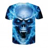 T-shirt 3D homme style Rock, tête de mort, hip hop, plusieurs models au choix