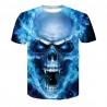 T-shirt 3D homme style Rock, tête de mort, hip hop, plusieurs models au choix
