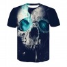 T-shirt 3D homme style Rock, tête de mort, hip hop, plusieurs models au choix