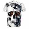 T-shirt 3D homme style Rock, tête de mort, hip hop, plusieurs models au choix