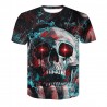 T-shirt 3D homme style Rock, tête de mort, hip hop, plusieurs models au choix