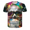 T-shirt 3D homme style Rock, tête de mort, hip hop, plusieurs models au choix