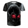 T-shirt 3D homme style Rock, tête de mort, hip hop, plusieurs models au choix