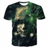 T-shirt 3D homme style Rock, tête de mort, hip hop, plusieurs models au choix