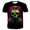 T-shirt 3D homme style Rock, tête de mort, hip hop, plusieurs models au choix