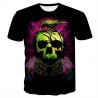 T-shirt 3D homme style Rock, tête de mort, hip hop, plusieurs models au choix