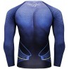 High quality Superman Blue compression Men's T-shirt, ventilated Anti-Perspiration, quick-drying