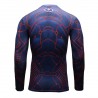 Men's compression t-shirt Superhero Batman red blue, long sleeve, Quick-Drying