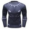 Black Panther compressie-T-shirt met lange mouwen voor heren