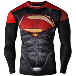  Superman - Camiseta de manga larga para hombre más rápida que  la camiseta, Negro - : Ropa, Zapatos y Joyería