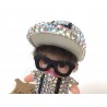 Deodorant®Original Kiki Monchhichi Car Fragrance Diffuser Pink and black.