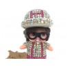 Deodorant®Original Kiki Monchhichi Car Fragrance Diffuser Roze en zwart.