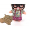 Deodorant®Original Kiki Monchhichi Car Fragrance Diffuser Pink and black.