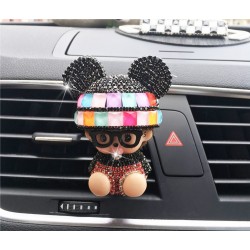 Auto parfum clip Diamant voiture style Ornement désodorisant voiture  Couleur Noir-multicouleur