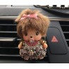 Désodorisant®Diffuseur de Parfum voiture rechargeable Original Kiki Bebichhichi®Décoration Kiki Monchhichi Bebichhichi