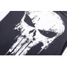 Schwarzes Punisher Herren-Kompressions-T-Shirt.